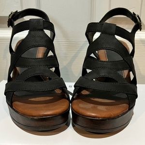 Caged platform sandals